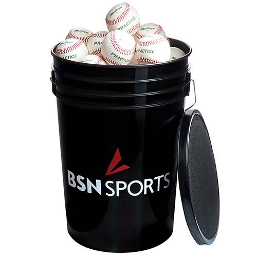 Bucket of practice balls